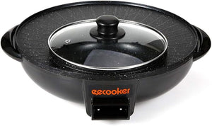 2-in-1 BBQ Grill & Hot Pot – Electric Dual Cooking Appliance