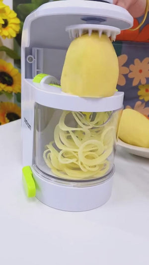 Universal Food Spiralizer – 3-in-1 Manual Vegetable Spiral Slicer