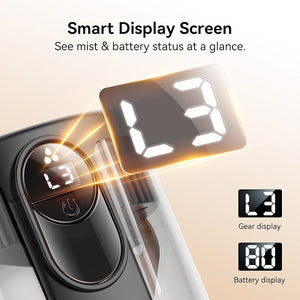 Dual-Spray Portable Humidifier with Warm Light – Nano Mist Air Moisturizer