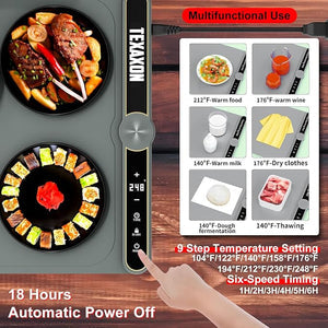 Flexible Electric Warming Tray – Adjustable Food Heating Mat