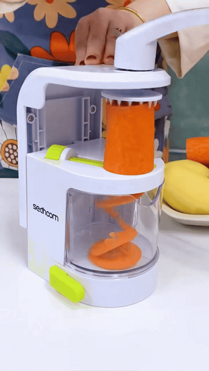 Universal Food Spiralizer – 3-in-1 Manual Vegetable Spiral Slicer