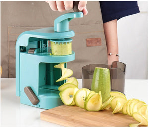 Multi-Functional Vertical Spiral Hand Cutter – Manual Vegetable Spiral Slicer