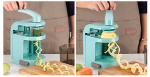 Multi-Functional Vertical Spiral Hand Cutter – Manual Vegetable Spiral Slicer