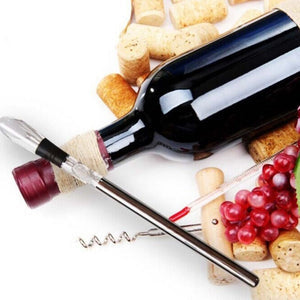 Stainless Steel Wine Chiller Stick with Pourer – 2-in-1 Wine Cooling Rod