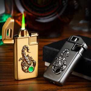Creative Scorpion Chip Gas Lighter – Zinc Alloy Metal Design
