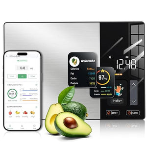 Smart Kitchen Scale with Bluetooth App – Digital Nutrition & Calorie Tracker