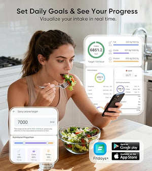 Smart Kitchen Scale with Bluetooth App – Digital Nutrition & Calorie Tracker