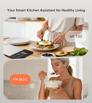 Smart Kitchen Scale with Bluetooth App – Digital Nutrition & Calorie Tracker