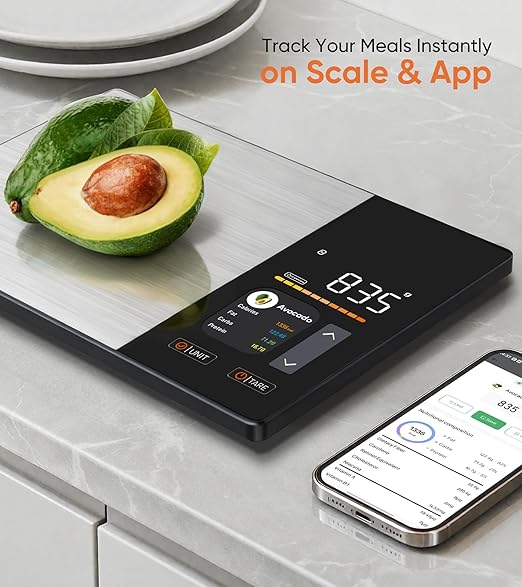 Smart Kitchen Scale with Bluetooth App – Digital Nutrition & Calorie Tracker