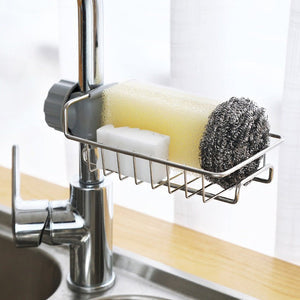 Stainless Steel Faucet Shelf – Rust-Proof Sink Organizer Rack